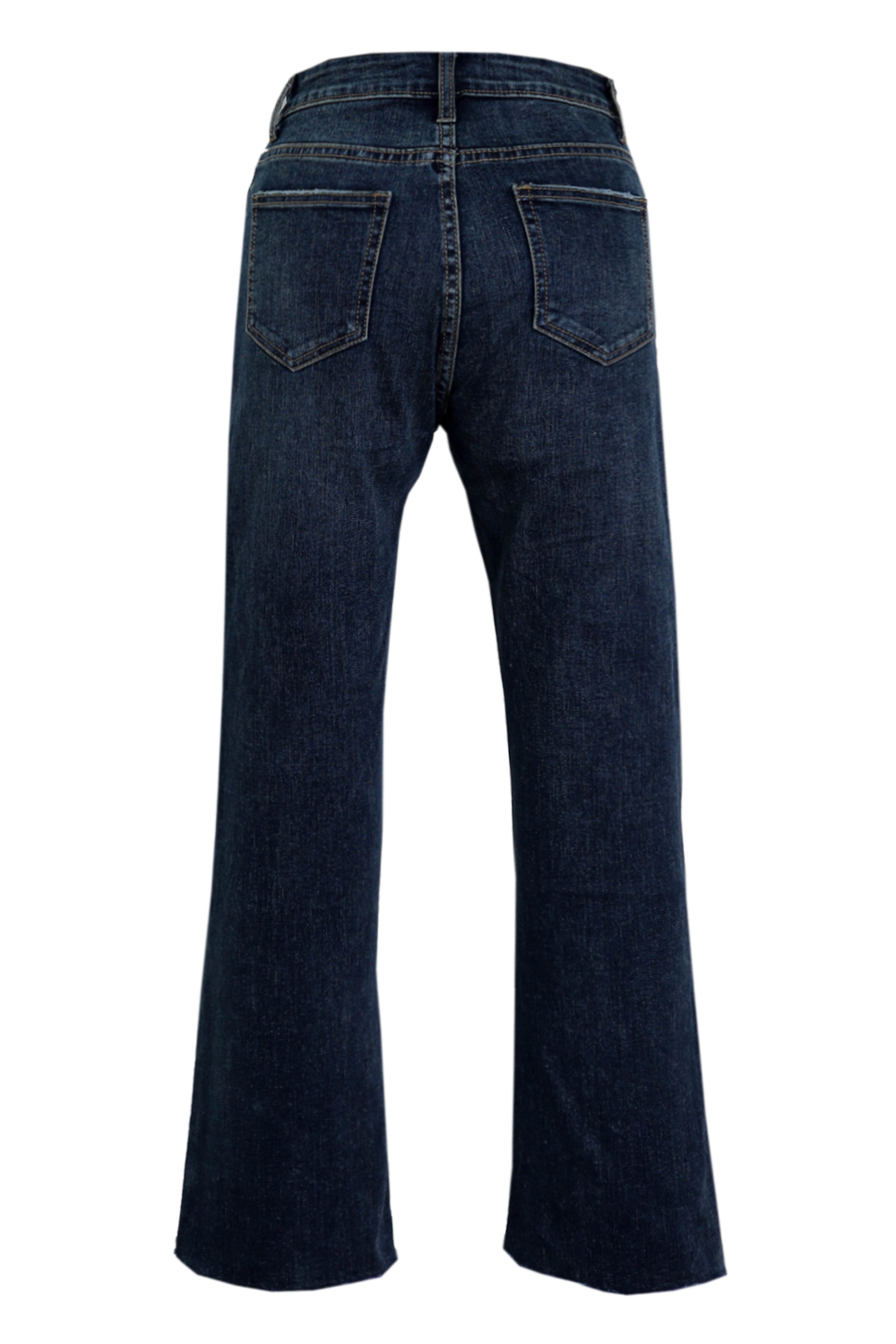 CROP FLARE JEANS - XANH
